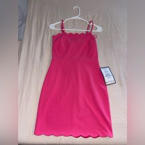 Pink bodycon dress from Macys. Dress size 7